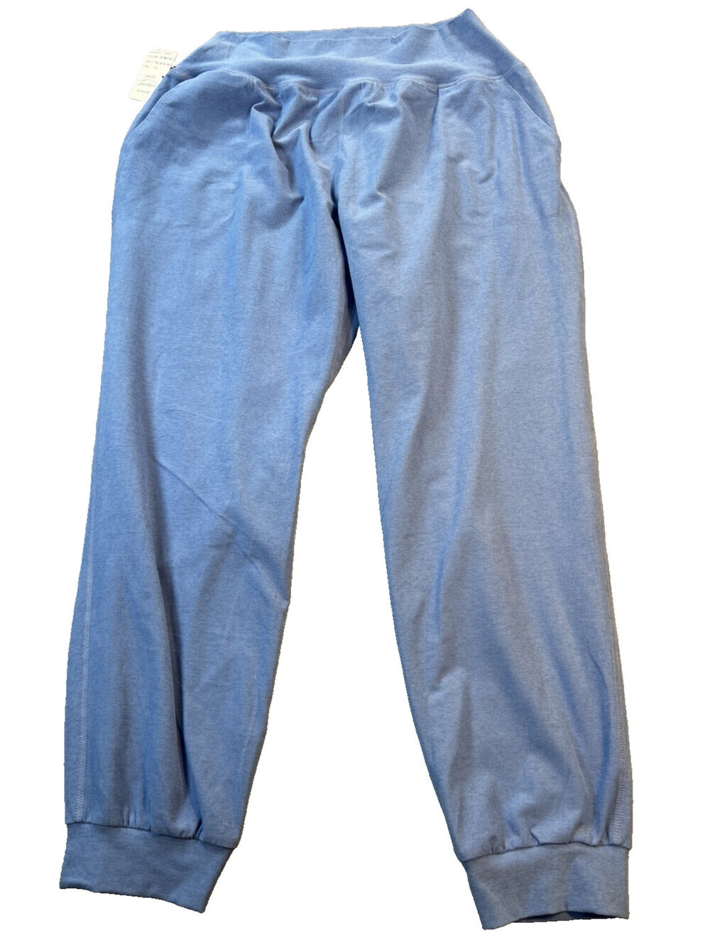 Beyond Yoga 1X (Check Fit) NWT Fit Sample Blue Joggers Pockets 25"x27" Inseam